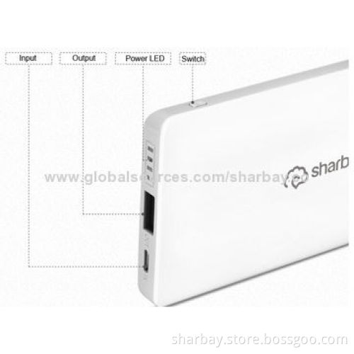 Power Banks with 4,000mAh Capacity, Lithium Polymer Battery, 5V/1A Input/Output, for SmartphonesNew
